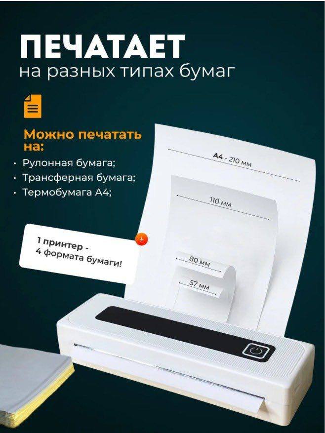 1. Мини термопритер (в идеале не пользовались )