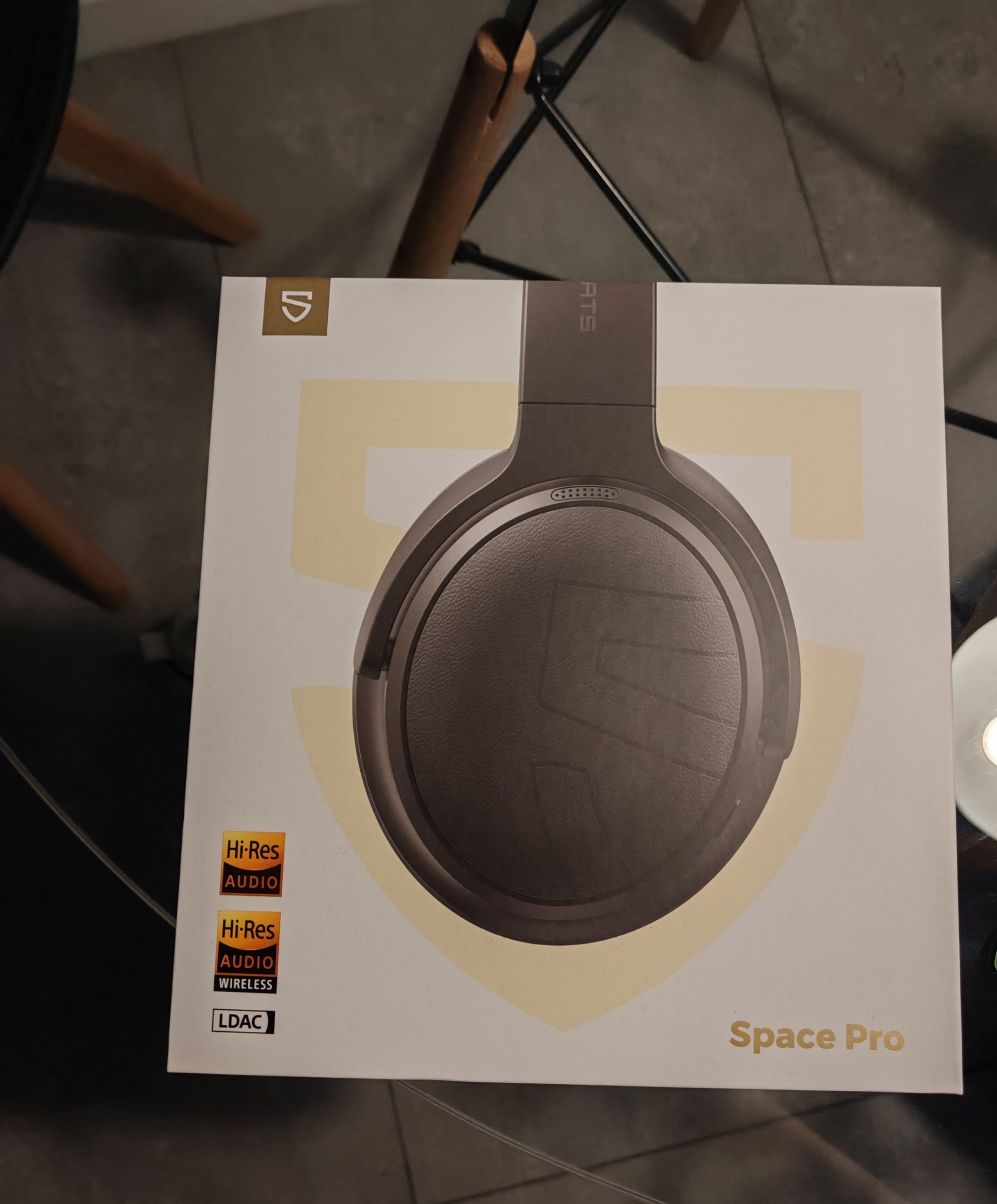 Наушники Bluetooth Soundpeats Space Pro с активным шумадавом, в хорошем состояни