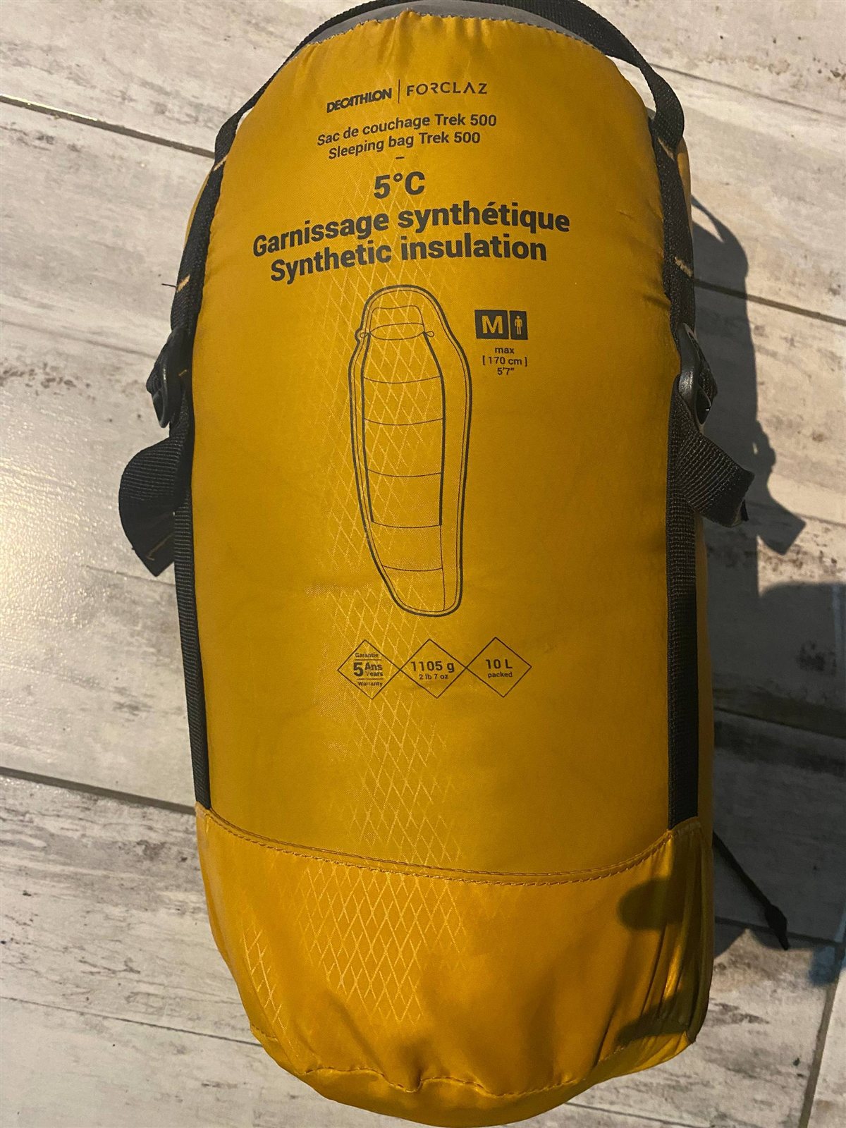 Спальный мешок forclaz trek 500 5°c от decathlon, использовался всего несколько