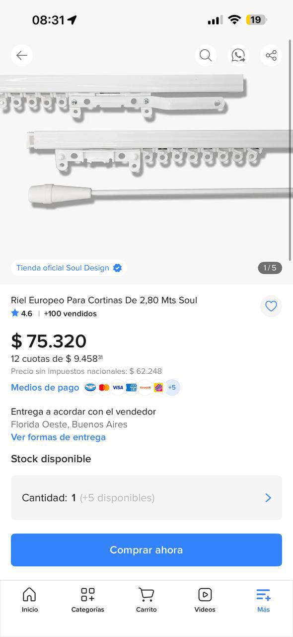Новый потолочный карниз (Riel Europeo) — 2,80 м