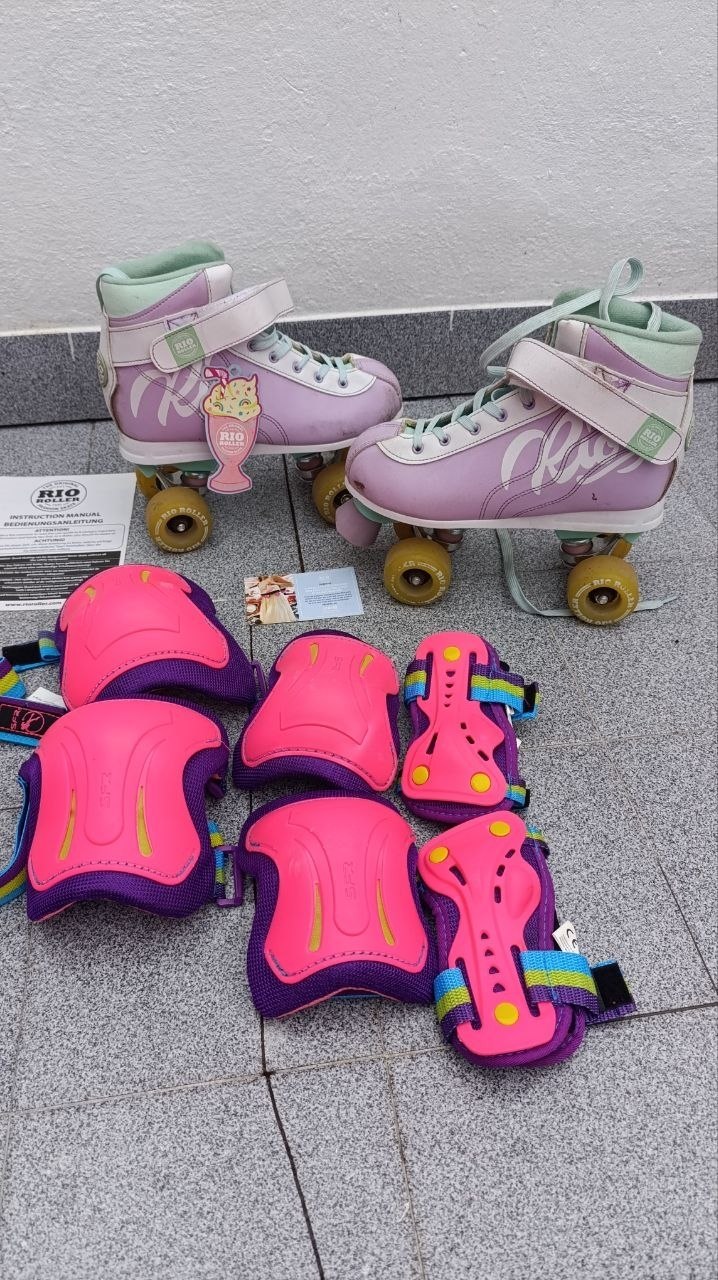 Продаются ролики Rio Roller + полный комплект защиты