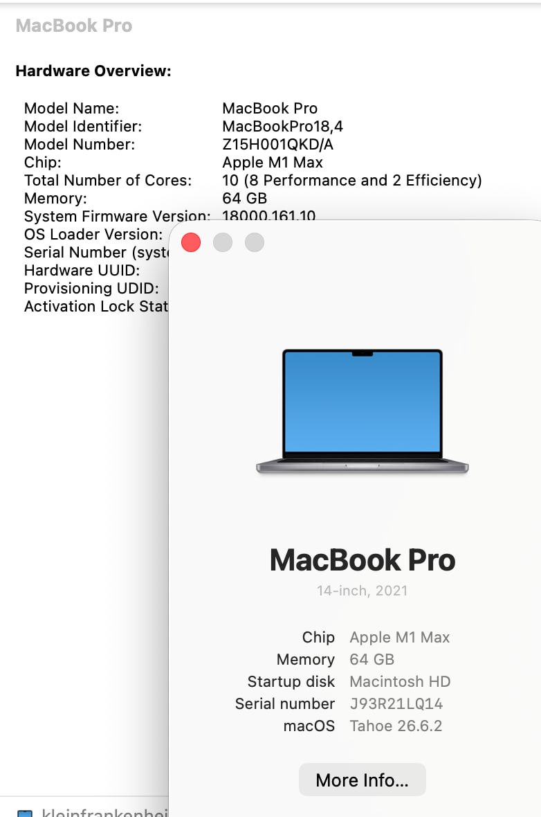 Изучаю спрос на 14" macbook pro M1 Max, 64(!)Gb RAM, 2TB