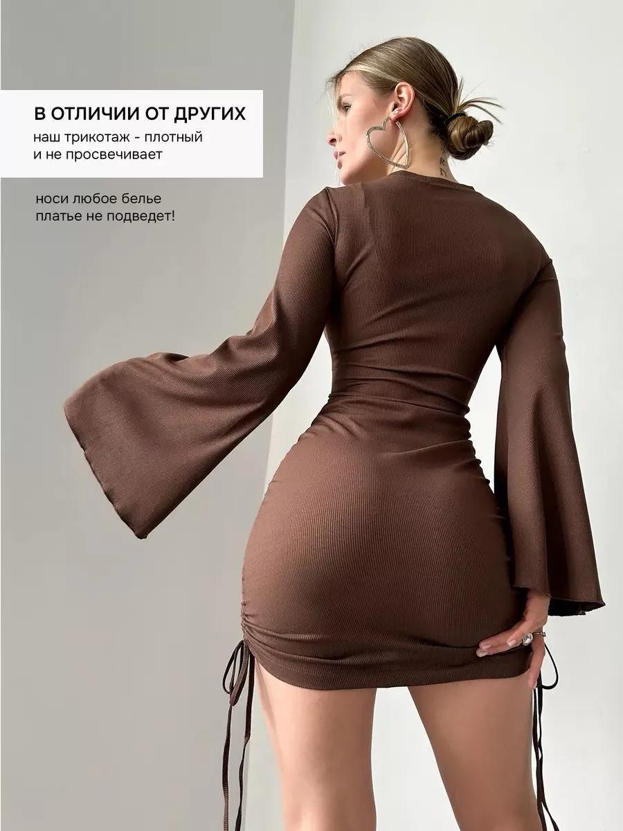 Мини-платье с завязками