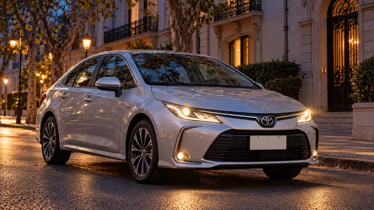Toyota Corolla 1.8 SE-G CVT, фото 1 — фары включены