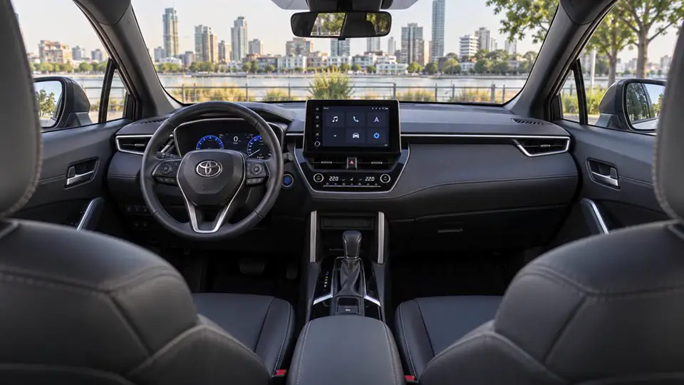 Toyota Corolla Cross 1.8 Hybrid SEG e-CVT 2023 — серый, фото 4