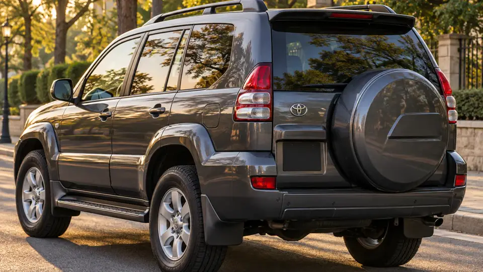 Toyota Land Cruiser Prado 3.0 AT 2008 — тёмно-серый, фото 3