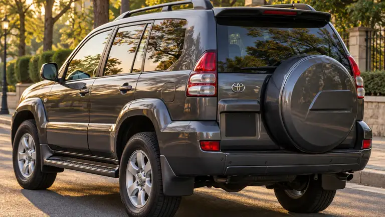 Toyota Land Cruiser Prado 3.0 AT 2008 — тёмно-серый, фото 3