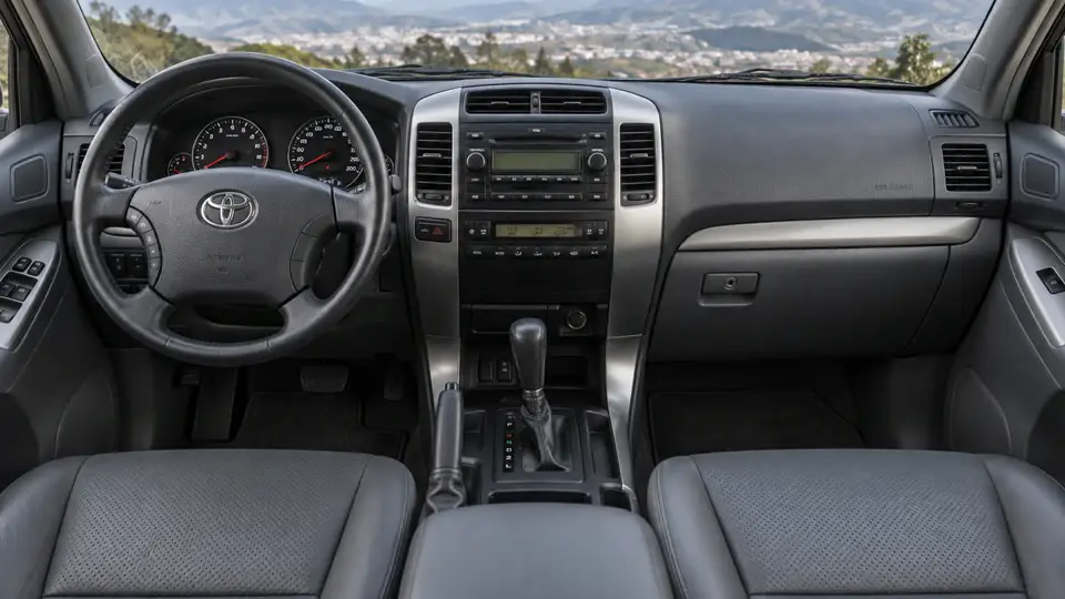 Toyota Land Cruiser Prado 3.0 AT 2008 — тёмно-серый, фото 4