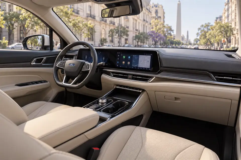 Ford Territory Trend Hybrid 1.5T 2026 — бежевый, фото 4