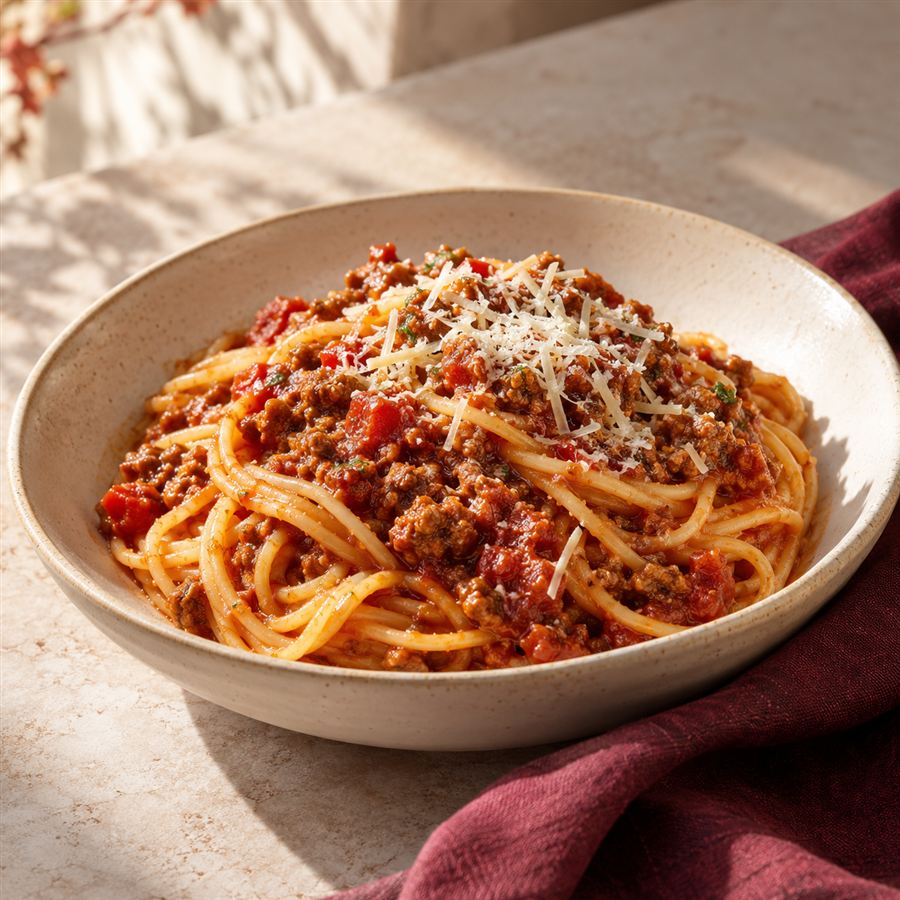 Spaghetti a la boloñesa