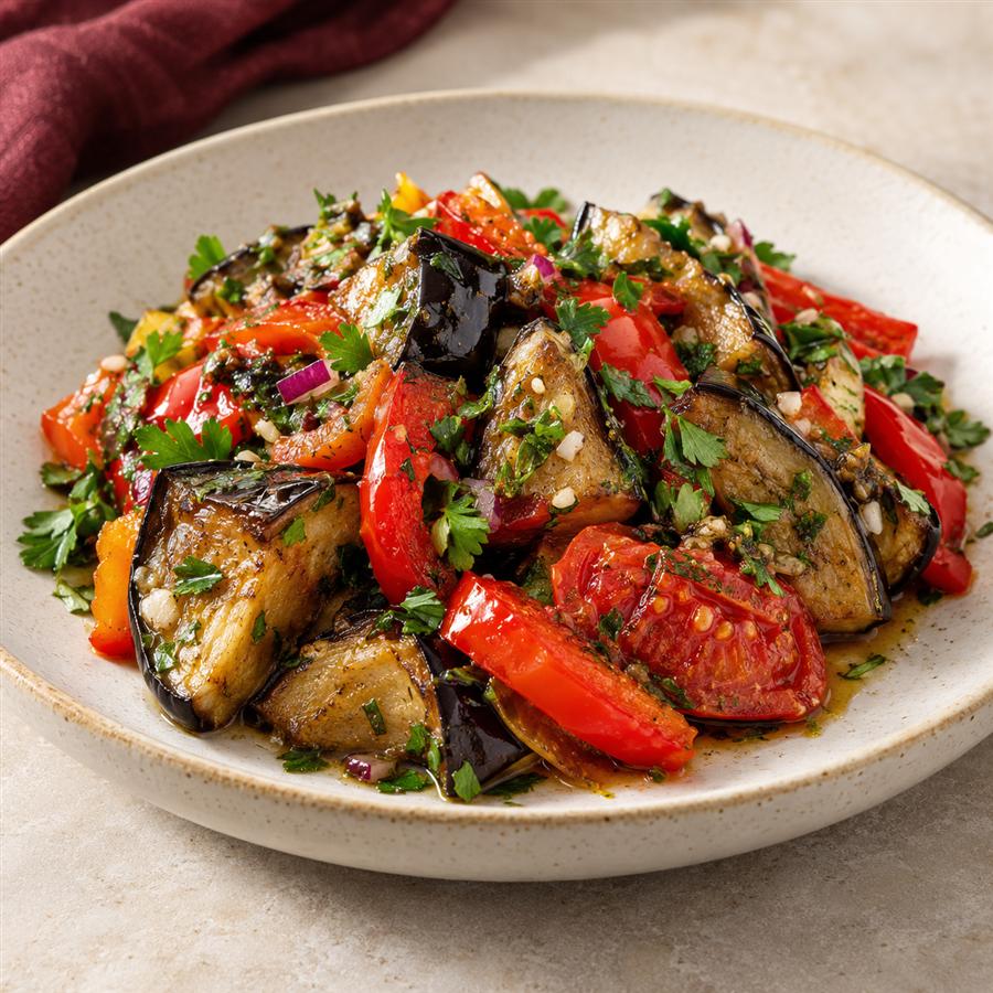 Ensalada georgiana de berenjena