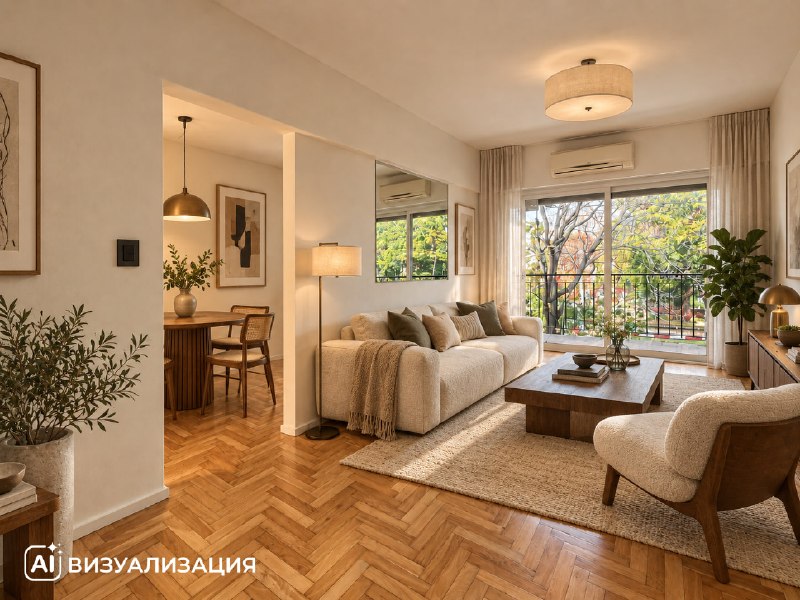 Квартира с балконом и солнечным двориком в Belgrano — USD 150 000